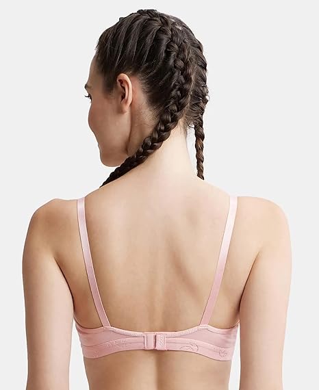 Jockey 1581 Women’s Wirefree Cotton Bra – Medium Coverage with Soft Underband